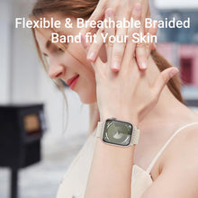 Carica l'immagine nel visualizzatore di Gallery, Higgs Cinturino Intrecciato Compatibili con Cinturini Apple Watch 38mm 40mm 41mm 42mm Uomo e Donna,Chiusura Magnetica in