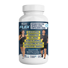 Carica l'immagine nel visualizzatore di Gallery, Italian Elite® Flex Articolazioni, Ossa e Cartilagini. Integratore con Glucosamina, Condroitina, MSM, Collagene, Acido I