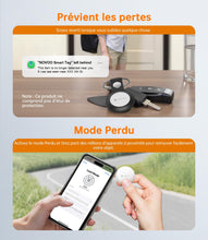 Carica l'immagine nel visualizzatore di Gallery, NOVOO Smart Tag, Etichetta Bluetooth per Apple &amp; Google Find My, Allarme 80dB, Impermeabile IPX5, Batteria Sostituibile,