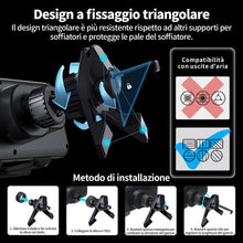 Carica l'immagine nel visualizzatore di Gallery, MANKIW Supporto Smartphone Auto per Galaxy Z Fold 6 5 4 3, Magic V3 V2, Mate X6 X5 X4, Ricarica Rapida 15W a Doppia Bobi