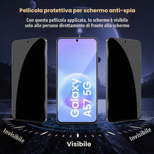 Carica l'immagine nel visualizzatore di Gallery, Privacy Vetro Temperato per Samsung Galaxy A57, 2 Pezzi Privacy Pellicola Protettiva, 9H Durezza Anti-Graffio Senza Boll