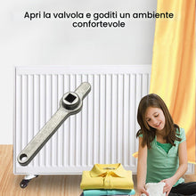 Carica l'immagine nel visualizzatore di Gallery, Chiave di sfiato per termosifone,Chiave di sfiato per termosifoni in acciaio inox,durevole e affidabile (70,5 x 9,2 mm)