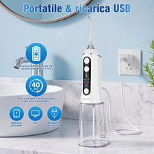 Carica l'immagine nel visualizzatore di Gallery, TUREWELL Idropulsore Dentale Portatile with UV Mode, Irrigatore Orale