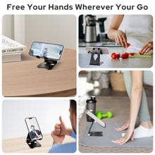 Carica l'immagine nel visualizzatore di Gallery, [2 Pezzi ] Zivacate Supporti per Telefono Scrivania [Pieghevole &amp; Regolabile], Porta Cellulare Portatile Compatibile con