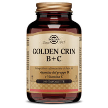 Carica l'immagine nel visualizzatore di Gallery, Solgar Golden Crin B+C 100 Tavolette Vitamine B e C Energia