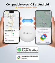 Carica l'immagine nel visualizzatore di Gallery, NOVOO Smart Tag, Etichetta Bluetooth per Apple &amp; Google Find My, Allarme 80dB, Impermeabile IPX5, Batteria Sostituibile,