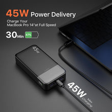 Carica l'immagine nel visualizzatore di Gallery, JUOVI 45W Power Bank 20000mAh Caricatore Portatile