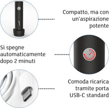 Carica l'immagine nel visualizzatore di Gallery, Lavatelli VAC-U-PUMP Pompa Sottovuoto Viaggio Wireless Ricaricabile USB-C