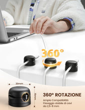 Carica l'immagine nel visualizzatore di Gallery, Lamicall [6 Pezzi] Clip per Cavo a Molla - [360° Rotazione Migliorata]