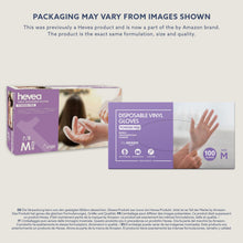 Carica l'immagine nel visualizzatore di Gallery, by Amazon, Guanti Monouso in Vinile, Senza Polvere, Senza lattice, Taglia M, Confezione da 100
