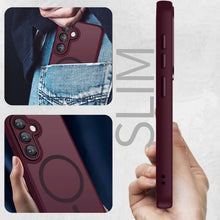 Carica l'immagine nel visualizzatore di Gallery, Magnetica Cover per Samsung Galaxy S25 Compatibile con MagSafe, Custodia per Samsung Galaxy S25 Traslucida Opaca Posteri