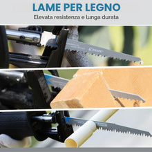 Carica l'immagine nel visualizzatore di Gallery, EZARC Set di 5 lame seghetto alternativo legno, accessori per sega a sciabola, R931GS per tagli rapidi 225 mm 5TPI (5 pe