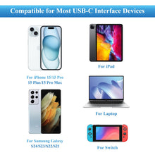 Carica l'immagine nel visualizzatore di Gallery, Amzpas Cavo USB C to USB C Ricarica Rapida Nylon Intrecciato Cavo per Samsung Galaxy A15 A55 A35 A05s A54 A34 A14 A53 A3