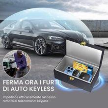 Carica l'immagine nel visualizzatore di Gallery, Samfolk Faraday Box per chiavi dell'auto, scatola Faraday extra grande, 22 x 13 x 10,5 cm, senza chiave, antifurto RFID 
