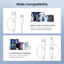 Carica l'immagine nel visualizzatore di Gallery, Basesailor Cavo Ricarica per iPhone 18 17 Pro Max,Multifunzione USBC 4-in-1