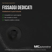 Carica l'immagine nel visualizzatore di Gallery, Tappetini Fiat Panda III e Panda Cross dal 2012, Su Misura, Set 4 Pezzi