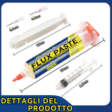 Carica l'immagine nel visualizzatore di Gallery, prowtihlin Stagno per Saldare 60ml, 2 Pezzi Paste per saldatura con 2 Aghi, 1 Spingitore &amp; 1 Siringa - 60g Flussante per