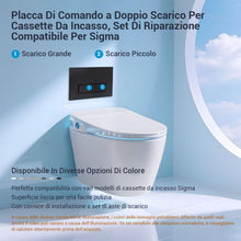 Carica l'immagine nel visualizzatore di Gallery, Placca di Comando WC per Geberit Sigma 01/20/30/21,Nero Opaco