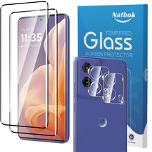 Carica l'immagine nel visualizzatore di Gallery, 2+2 Pezzi 3D Vetro Temperato per Motorola Moto G85 5G 6,67" Pellicola Prottetiva con Pellicola Fotocamera,Anti Graffio,D
