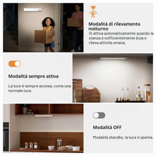 Carica l'immagine nel visualizzatore di Gallery, daphomeu 5 Pezzi LED Sottopensile Cucina, Dimmerabile Luce led Sottopensile, 20cm Bianco Freddo Luce Armadio led con Sen