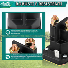 Carica l'immagine nel visualizzatore di Gallery, 812-1211-211 Interruttore A Relè Solenoide 12 V 3 terminali per trattorini falciatrici MTD 725-1426 925-1426 925-1426A 7