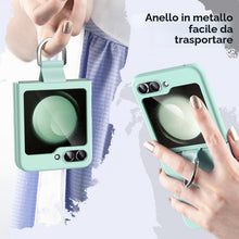 Carica l'immagine nel visualizzatore di Gallery, JETech Cover con Anello per Samsung Galaxy Z Flip 5, Verde Menta