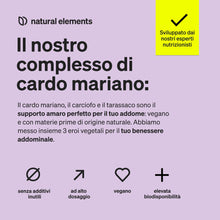 Carica l'immagine nel visualizzatore di Gallery, Cardo Mariano, Carciofo e Tarassaco (Dente di Leone), 120 Capsule, Integratore con Silimarina, Disintossicazione del feg