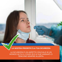 Carica l'immagine nel visualizzatore di Gallery, ALLTEST 5 Tamponi Rapidi combo Covid 19 + influenza A - B, Kit Rapido Tampone per l'Antigene SARS-COV-2 + influenza - 5 