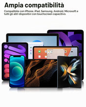 Carica l'immagine nel visualizzatore di Gallery, Pennino Capacitivo per Touch Screen iPhone Samsung Galaxy Xiaomi Redmi Google Pixel Motorola Nothing Phone Tablet, Blu, 