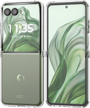 Carica l'immagine nel visualizzatore di Gallery, Captor Cover Trasparente per Motorola Razr 50, Custodia in Silicone Rigida e Sottile, Protezione con Bordo Rialzato per 