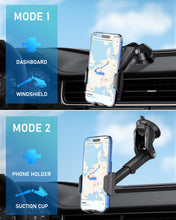 Carica l'immagine nel visualizzatore di Gallery, Hoppac Porta Cellulare Auto, Supporto Telefono Auto Universale Ventosa per Cruscotto e Parabrezza, Rotazione 360 Gradi e
