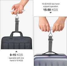 Carica l'immagine nel visualizzatore di Gallery, Blendura Pesa Valigia da Viaggio Digitale 50 kg con Gancio