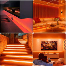 Carica l'immagine nel visualizzatore di Gallery, Striscia LED Neon Arancione 5M,12V 600LEDs IP65 Impermeabile