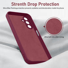 Carica l'immagine nel visualizzatore di Gallery, Cover per Samsung Galaxy A35 5G con 2 Pezzi Vetro Temperato, Custodia Silicone Liquido con Morbida Microfibra, [Tocco Se