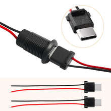 Carica l'immagine nel visualizzatore di Gallery, 10 Pezzi 3A 2 Pin Tipo C Maschio, USB Tipo C Maschio 2 Fili Connettore Presa, Connettore USB Tipo C a Saldare con 70mm 2