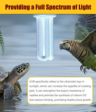 Carica l'immagine nel visualizzatore di Gallery, KINGYEENUO E27 Lampadina UVA UVB per Uccelli 2.4 UVB 20W Lampada