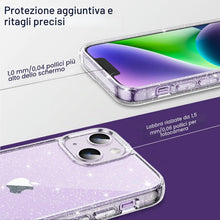 Carica l'immagine nel visualizzatore di Gallery, JETech Cover Glitter per iPhone 14 Plus, Trasparente