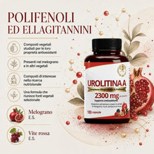 Carica l'immagine nel visualizzatore di Gallery, Urolitina A Integratore 2300mg 180 Capsule Vegetali