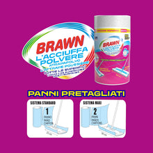 Carica l'immagine nel visualizzatore di Gallery, Brawn Acciuffapolvere HQ Rotolo con Panni Pretagliati per Scope Standard e Scope Maxi, Tessuto in Texture 3D ad Alto Spe