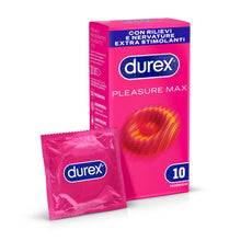 Carica l'immagine nel visualizzatore di Gallery, Durex Pleasuremax, Preservativi con Rilievi e Nervature, Stimolanti per Lei, 10 Profilattici
