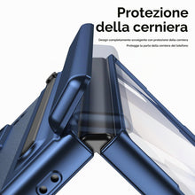 Carica l'immagine nel visualizzatore di Gallery, Custodia per Galaxy Z Fold 5 con penna stilo e slot per penna, cover protettiva con cerniera, protezione per lo schermo 