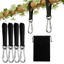 Carica l'immagine nel visualizzatore di Gallery, 4 Set Cinghie per Amaca All'aperto, 30,5 cm Kit di Fissaggio per Amaca, Attacco per Altalena Albero, Fissaggio per Altal