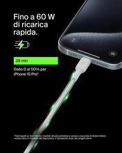 Carica l'immagine nel visualizzatore di Gallery, Belkin BoostCharge Cavo intrecciato da USB-C a USB-C da 2 metri per iPhone 15, iPhone 15 Pro, iPhone 15 Pro Max, iPhone 