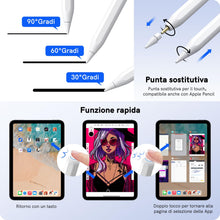 Carica l'immagine nel visualizzatore di Gallery, Penna iPd Compatibile con Apple iPd 2018-2024, Penna per iPd con Palm Rejection e Ricarica Wireless,iPd 6~10th、iPd Air 3