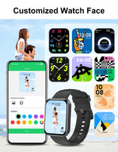 Carica l'immagine nel visualizzatore di Gallery, Smartwatch Uomo Donna Chiamate Bluetooth Smart Watch con Contapassi Cardiofrequenzimetro da Polso Saturimetro Orologio F
