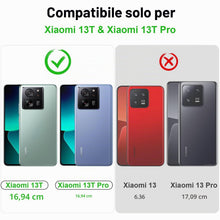 Carica l'immagine nel visualizzatore di Gallery, XTCASE Cover Magnetica per Xiaomi 13T / 13T Pro Traslucida Opaca, Nero