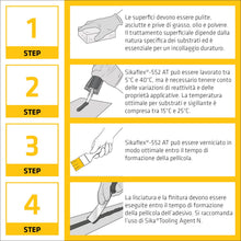 Carica l'immagine nel visualizzatore di Gallery, SIKA - Adesivo elastico per veicoli - Sikaflex 552 AT - Bianco - 300ml