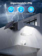 Carica l'immagine nel visualizzatore di Gallery, SIGRILL Faretti Solari a LED da Esterno con Sensore di Movimento, 318 LED Luce Solare Led Esterno con 3 Modes, 5M Cavo, 