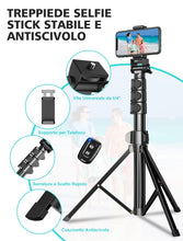 Carica l'immagine nel visualizzatore di Gallery, CIRYCASE 142cm Treppiede Smartphone Estensibile All-In-1 Bastone Selfie
