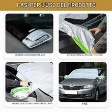 Carica l'immagine nel visualizzatore di Gallery, Copri Parabrezza per Auto Inverno, Telo Parabrezza Auto Antigelo, con 5 Magneti, Protezione dello Specchietto Retrovisor